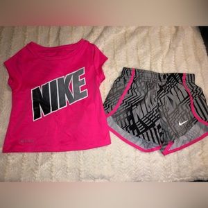 Nike pink 3 piece set